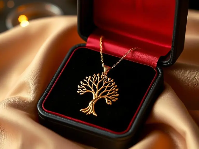 Gold Plated 'Tree of Life' Necklace