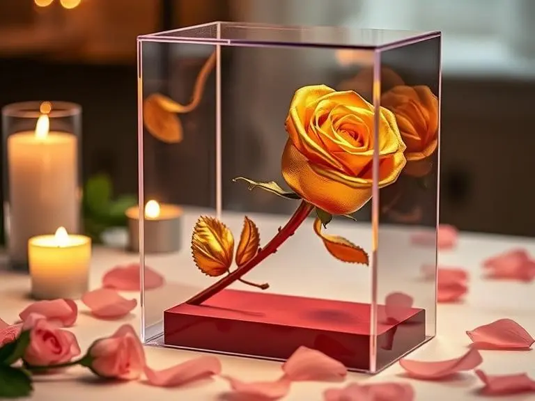 Gold Dipped Rose Eternal Flower