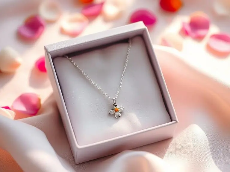 Personalized Birth Flower Necklace