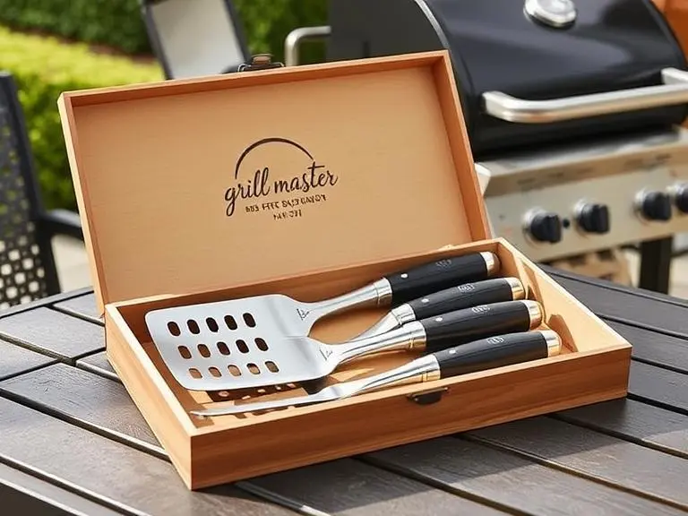 Monogrammed BBQ Grill Tools Set