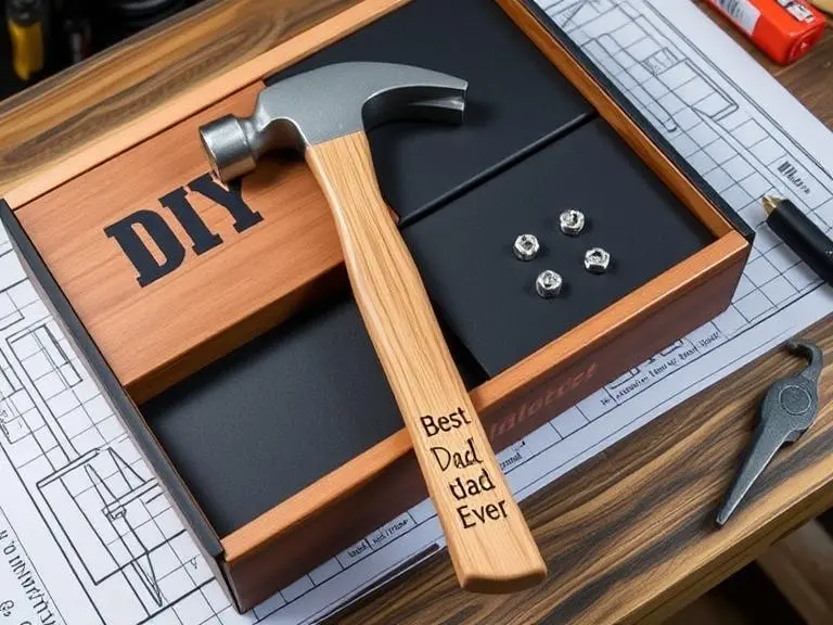 'Best Dad Ever' Engraved Hammer