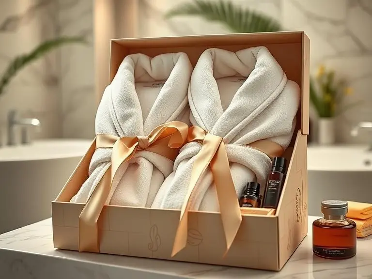 Matching Cotton Bathrobes Set