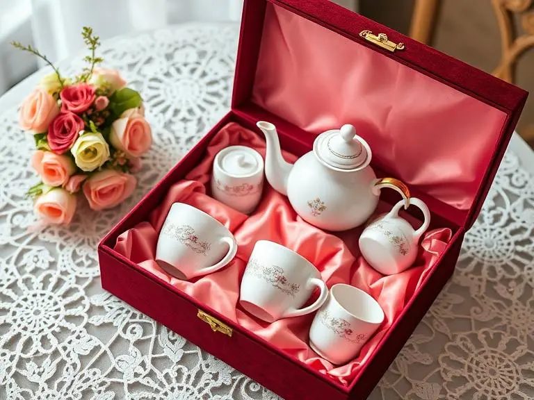 Porcelain Tea Set for Two