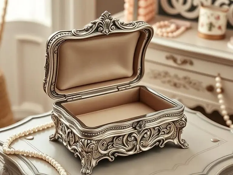 Silver-Plated Jewelry Box