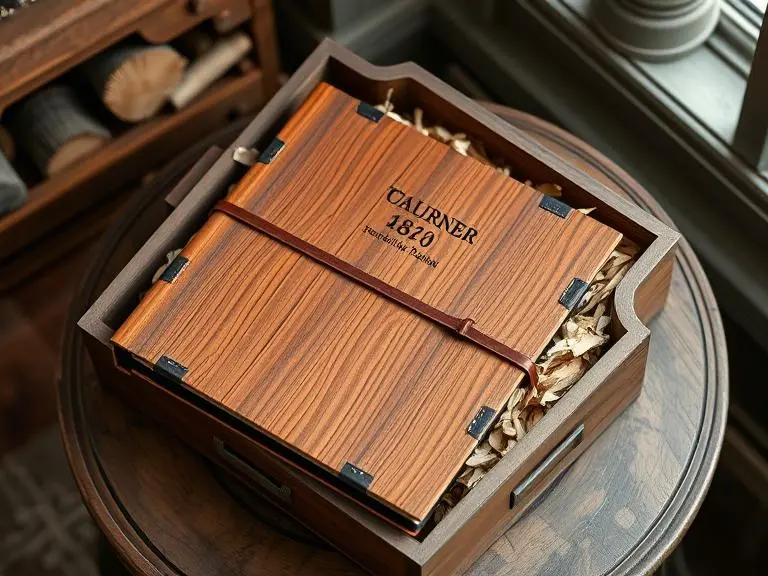 Engraved Wooden Photo Album