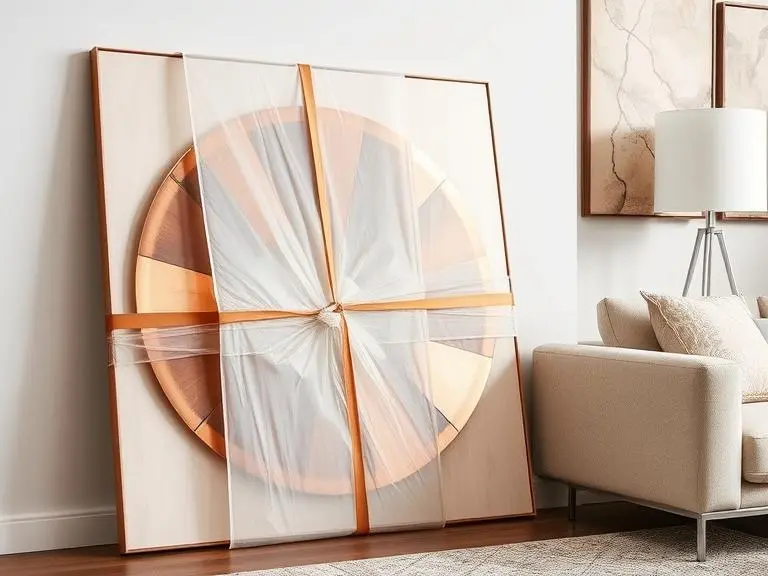 Abstract copper wall decor art piece