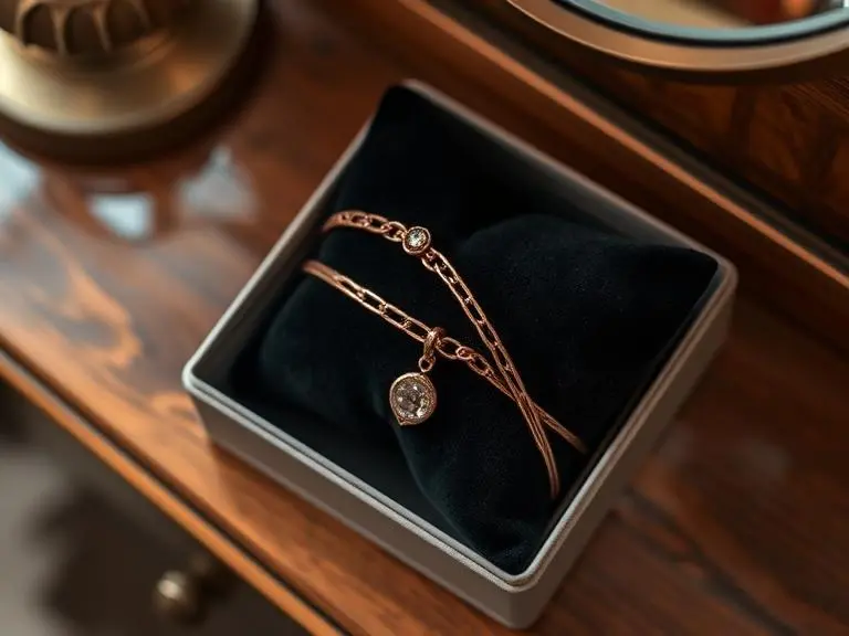 Matching his and hers copper jewelry set