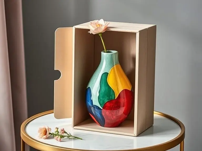 Hand-Painted Ceramic Vase