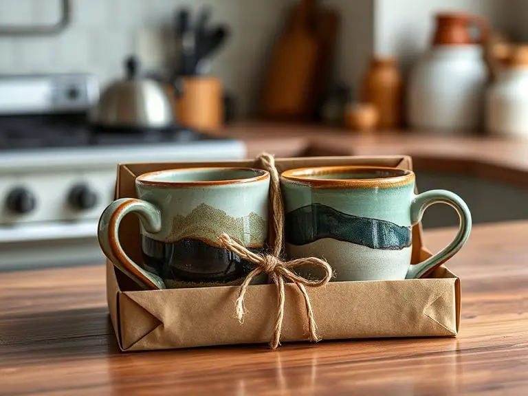 Handmade Pottery Mug Set