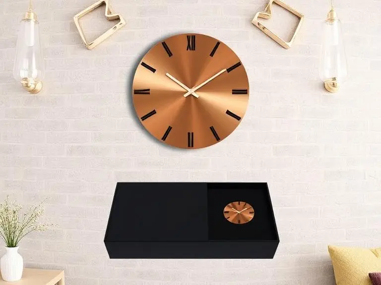 Bronze Finish Wall Clock