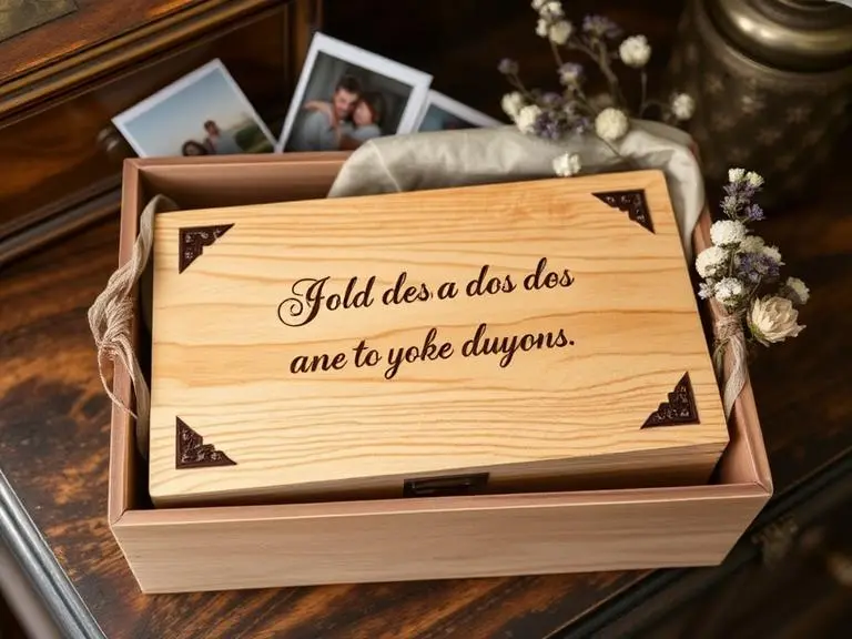 Personalized Wooden Keepsake Box