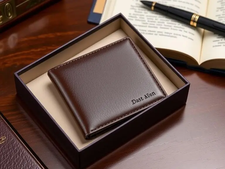 Custom Engraved Leather Wallet