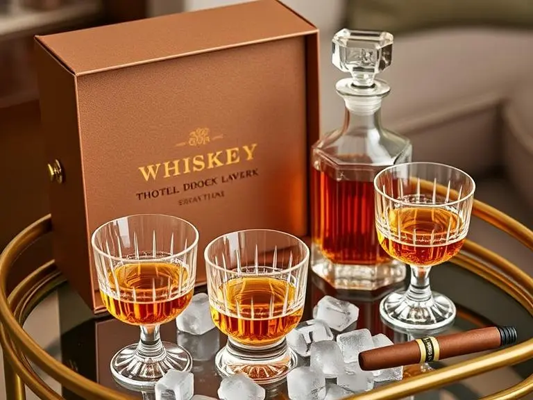 Whiskey Decanter Glass Set