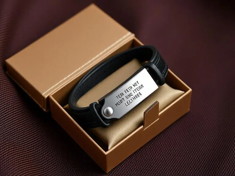 Personalized Leather Bracelet