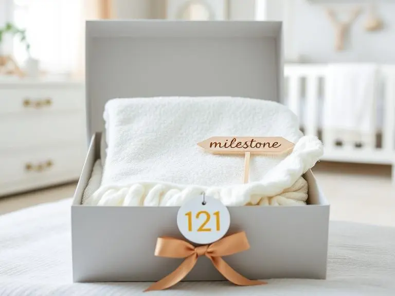 Baby Milestone Photo Blanket Set