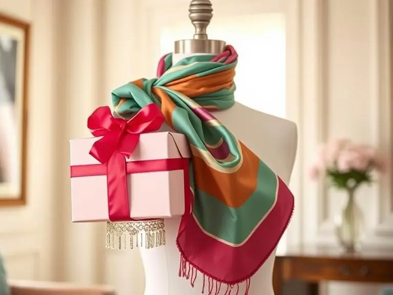Trendy Silk Scarf - luxurious birthday gift for her