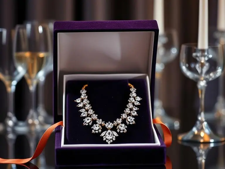 Statement Crystal Necklace - unique present for women