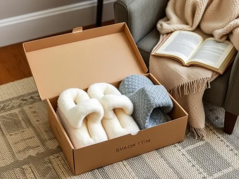 Plush Memory Foam Slippers - cozy gift idea
