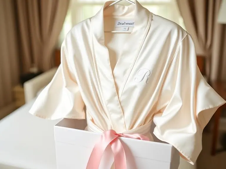 Custom Bridesmaid Silk Satin Robe for getting ready