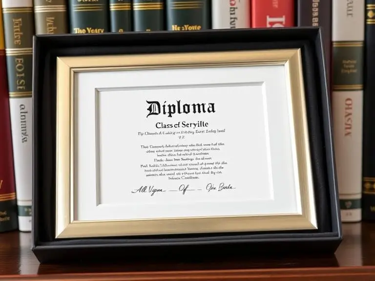 Engraved Diploma Photo Frame