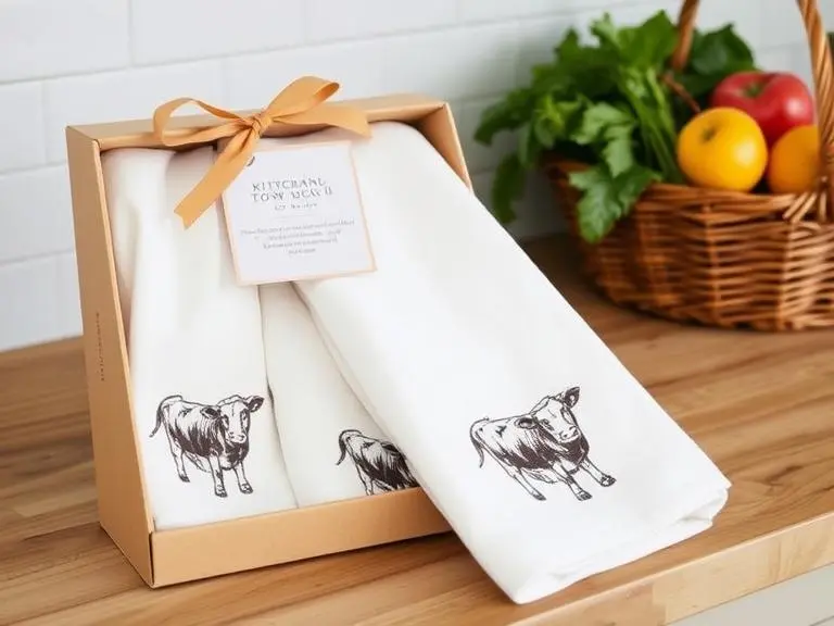 Absorbent Highland Cow Kitchen Dish Towels