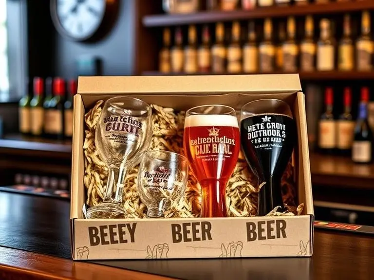 Novelty Beer Glass Set Gift