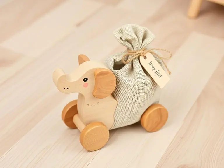 Wooden Animal Push Pull Toy