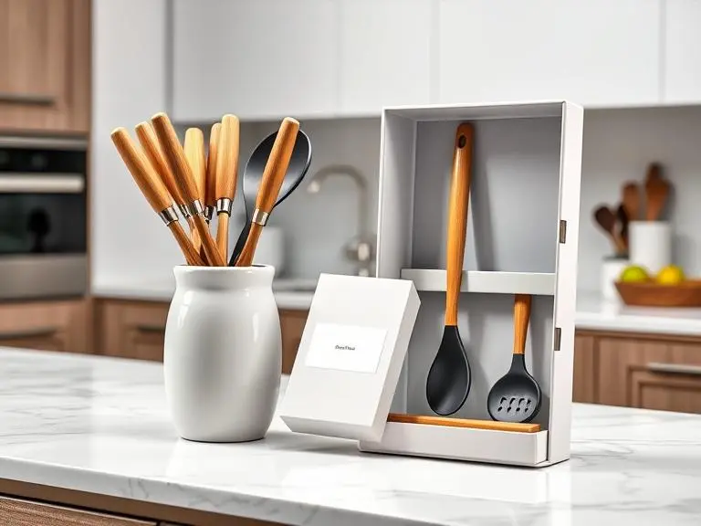 Silicone Kitchen Utensil Set with Holder