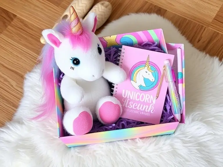 Unicorn Plush Toy and Stationery Set