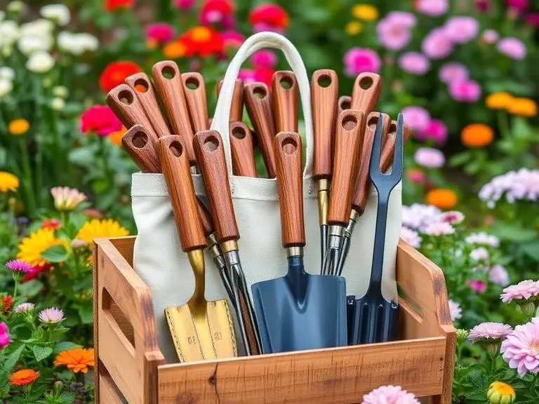 Deluxe Gardening Tool Set with Canvas Tote