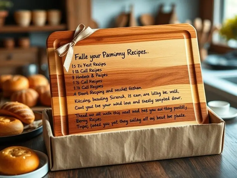 Custom Engraved Recipe Cutting Board