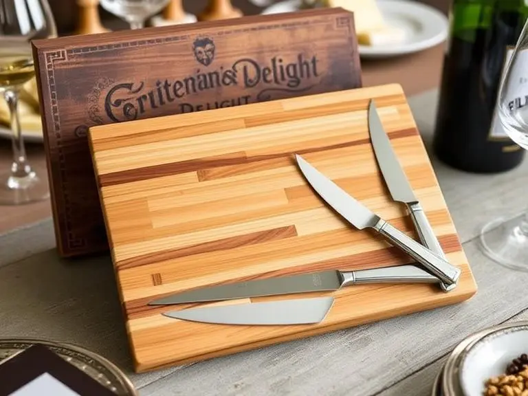 Gourmet cheese board and knife set