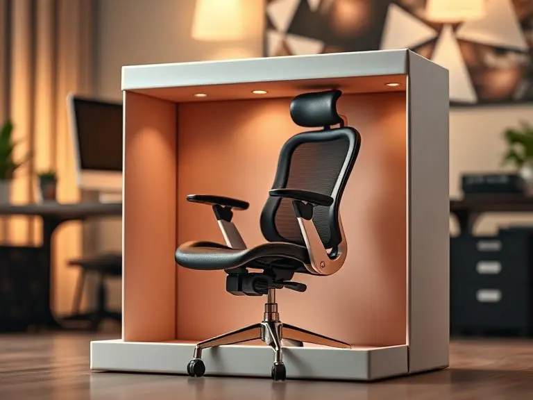 Ergonomic office chair with lumbar support