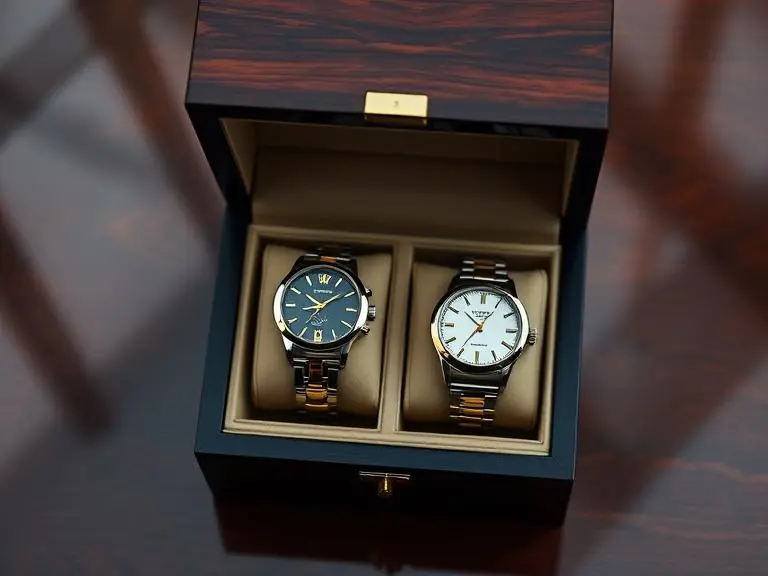 Matching 'King & Queen' couple watches