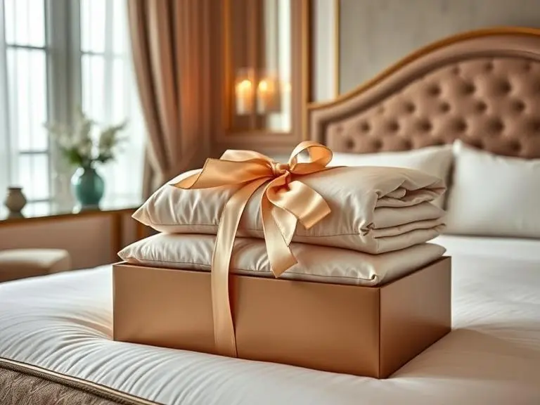 Luxury silk bedding sheet set