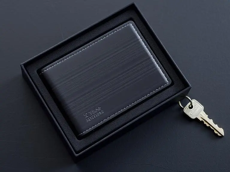 Personalized engraved aluminum wallet