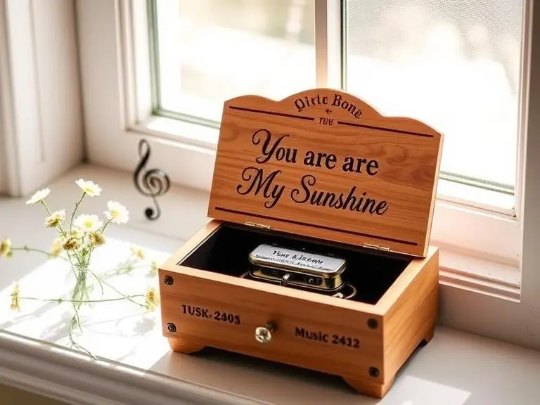Personalized 'You Are My Sunshine' music box