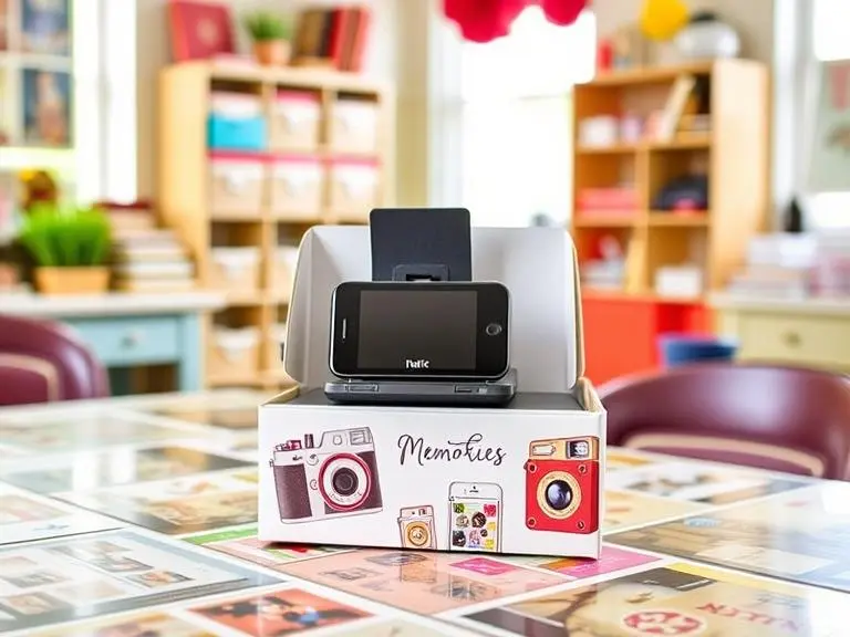 Portable mini photo printer for smartphone