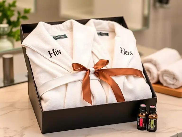 'His & Hers' Bathrobe Set Soft Cotton
