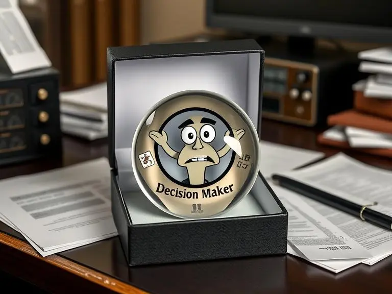Decision Maker Paperweight Spinner
