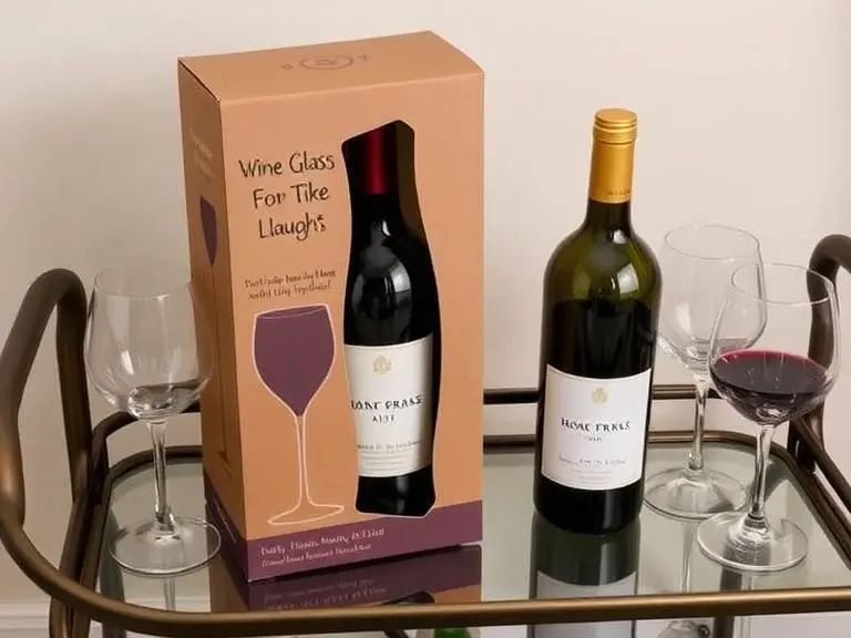 Wine Bottle Glass Holder Novelty