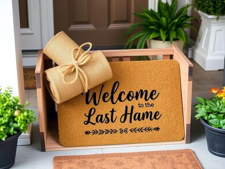 Custom Family Name Welcome Doormat