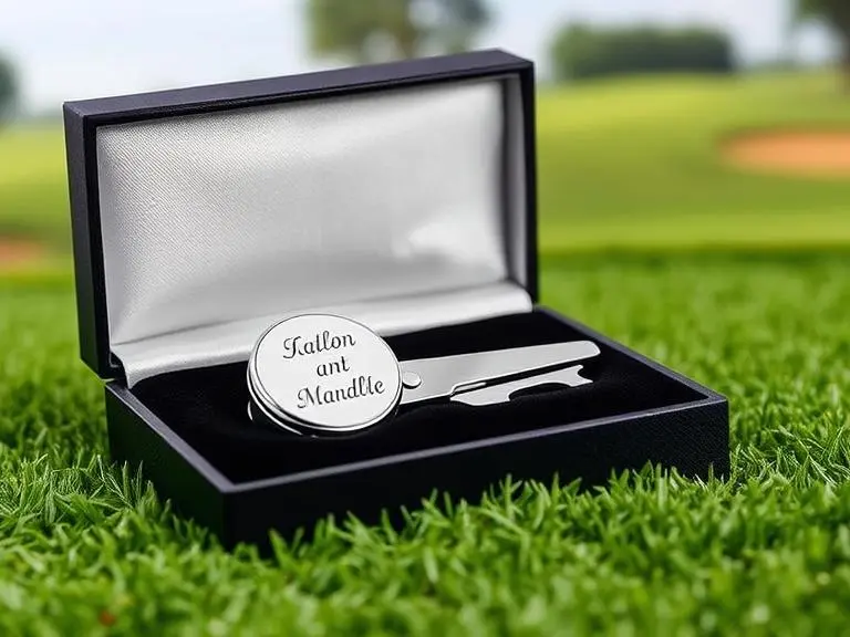 Personalized Golf Ball Marker and Divot Tool Set