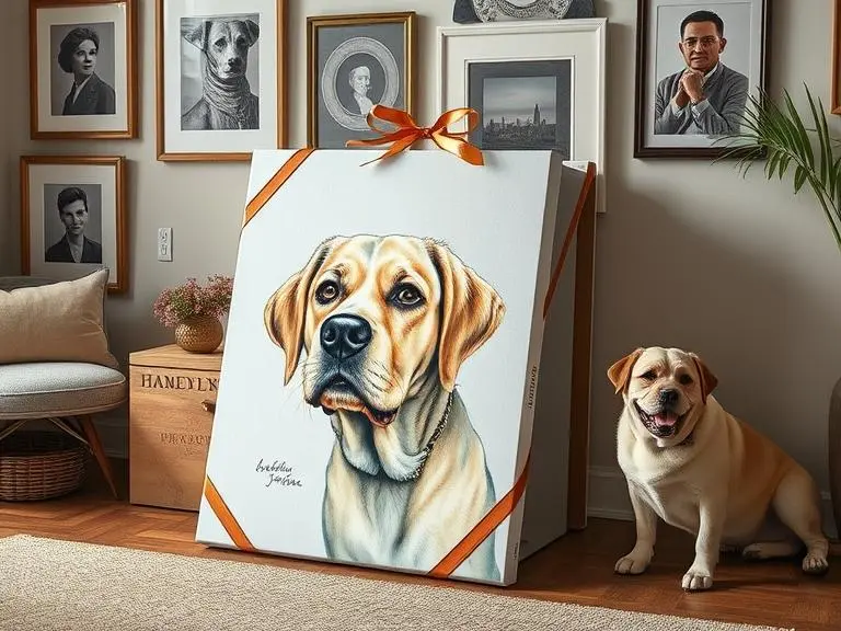 Custom Pet Portrait on Canvas