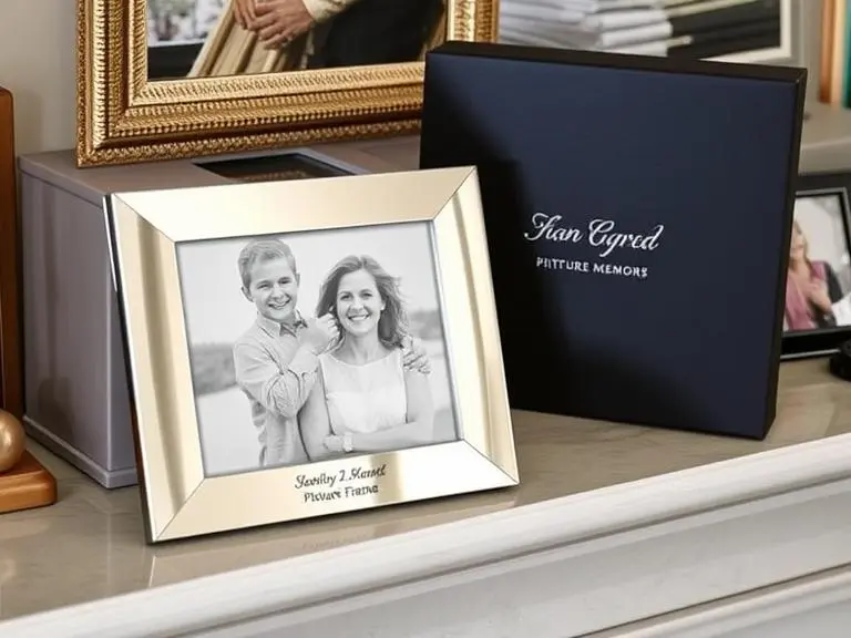 Engraved Steel Picture Frame