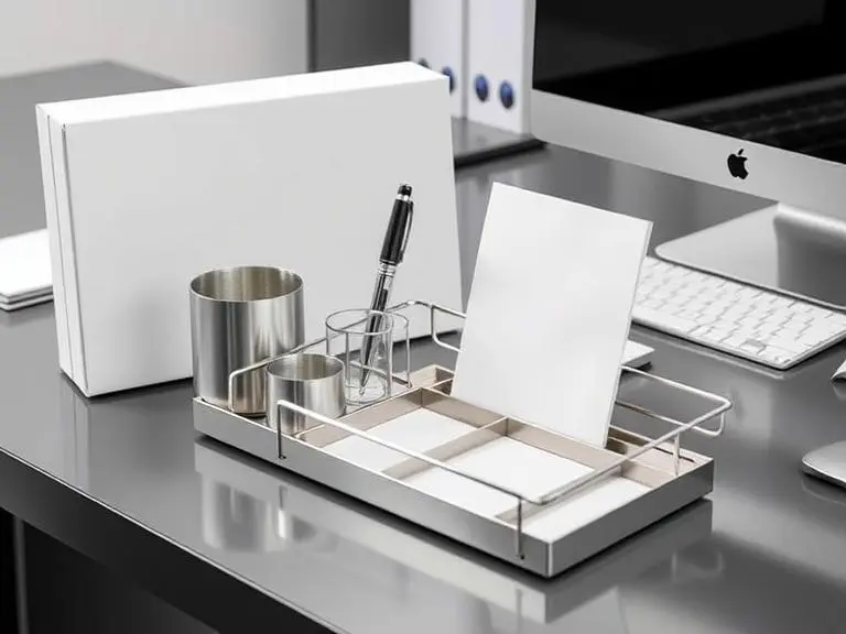 Steel Desk Organizer Set