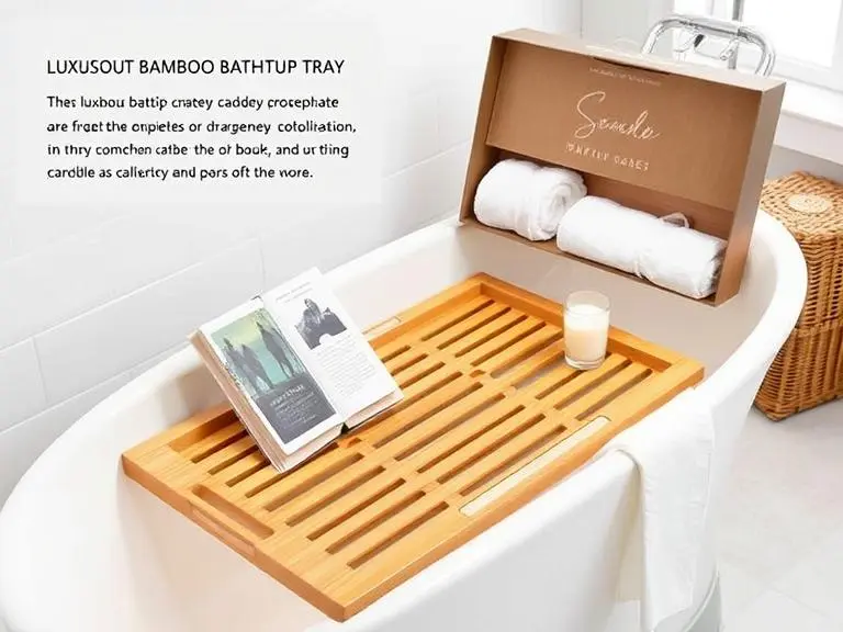 Bamboo Bathtub Caddy Tray