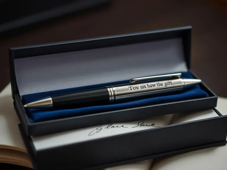 Engraved Stainless Steel Pen