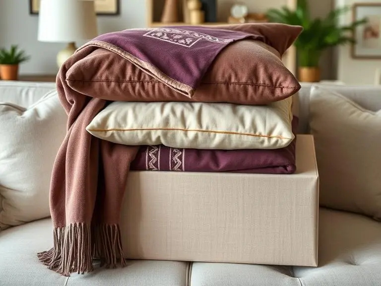 Designer Throw Blanket and Pillows