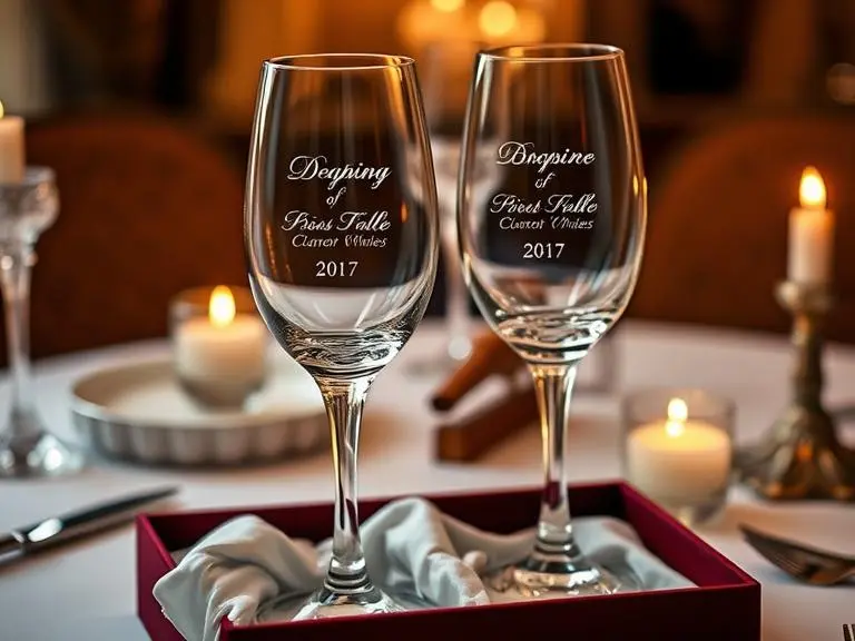 Custom Engraved Crystal Wine Glasses